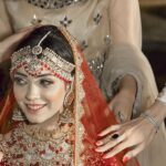 ARed Farshi With Twin Dupatta. bridal - Image 7
