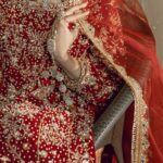 ARed Farshi With Twin Dupatta. bridal - Image 6