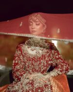 ARed Farshi With Twin Dupatta. bridal - Image 5