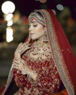 ARed Farshi With Twin Dupatta. bridal - Image 4