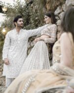 ACouture white multi lehnga. - Image 3